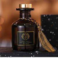 Avertan frost vide rond carré 120ml verre arôme roseau diffuseur bouteille avec mèche aromathérapie