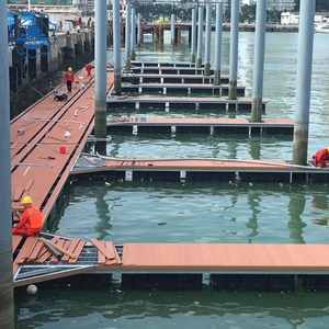 Memancing Mengambang Aluminium Floating Boat Mooring Platform Kolam Renang Pelampung - Product Image 1