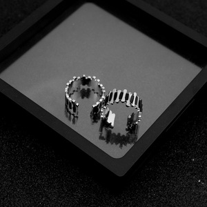 Hot Selling Personalized Niche Design Stainless Steel Irregular <b>Open</b> <b>Ring</b> Simple Versatile Unisex's <b>Rings</b> Wholesale Jewelry - Product Image 1