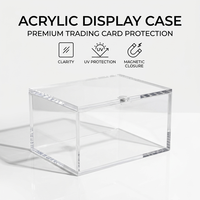 Boîte de protection transparente pour cartes à collectionner en acrylique, anti-UV, pour booster box TCG, vente directe usine