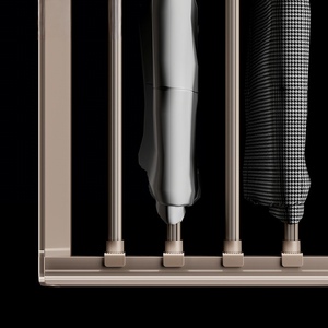 Accessoires de garde-robe de haute qualité, cintres coulissants multifonctionnels, porte-pantalons et tiroirs à grille - Product Image 3