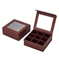 Boîte à biscuits au chocolat de luxe avec logo personnalisé, revêtement UV, fermeture magnétique, emballage cadeau portable et écologique