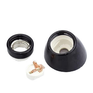 โคมไฟเซรามิกแบบ E27 สีดำ เหมาะสำหรับหลอดไฟมาตรฐาน ใช้ในงานตกแต่งและโครงการแสงสว่าง - Product Image 2