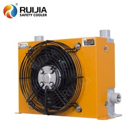 Enfriador de Aceite Hidráulico Refrigerado por Aire con Ventilador para Maquinaria de Construcción, Motor de Aluminio, DC12V DC24V RJ255, 85L/min