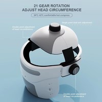 Kabelloser Ferngesteuerter Luftdruck-Vibrations-Elektrischer Kopfhautmassager Multifunktionaler Entspannungs-Massagehelm für Zuhause