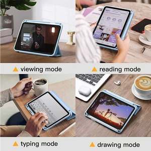 <span class=keywords><strong>Custodia</strong></span> Protettiva Multifunzionale in Pelle per <span class=keywords><strong>iPad</strong></span> <span class=keywords><strong>Air</strong></span> 4/5 da 10,9 Pollici con Supporto Antiurto e Dissipazione del Calore - Product Image 4