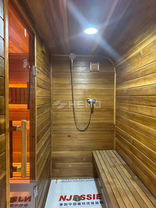 Sauna de infrarrojos de leña para 1 persona, móvil, con terapia de luz y ozono, de bajo precio, suministro directo de fábrica para interiores. - Product Image 6