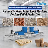 Prix direct usine ThoYu TYA-T2 Machine automatique de blocage de palettes avec moteur et contrôle CNC certifiée CE pour le recyclage du bois usagé