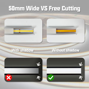 Tiras LED Cortables, Tira LED COB 3000K 4000K 6000K 13W 528 Leds/M 7W 320Leds/M, Corte Libre en Cualquier Lugar - Product Image 4