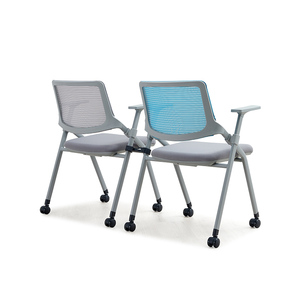 Silla Plegable Apilable de Malla para Conferencias y Capacitación, Moderna, para Oficina, Hogar, Hotel, Escuela, Sala de Estar, Visitas y Esperas - Product Image 3