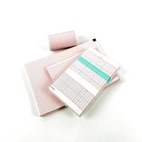 Rouleaux de papier thermique ECG à grille rouge 100 % pâte de bois de haute qualité 110 mm, papier de caisse médical 12 canaux pour papier certifié