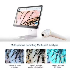Analyseur intelligent 2-en-1 AI du cuir chevelu et <span class=keywords><strong>de</strong></span> la peau, détecteur facial 3D personnalisé, scanner facial, outil d'analyse capillaire - Product Image 2