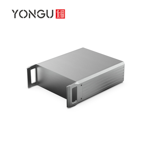 Yonggu Oem High Quality Custom Amplifier Chassis Fabrication Electronic Instrument Case Box Aluminum Audio Hifi Enclosure