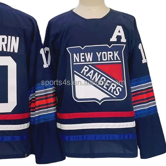 Wholesale Cheap New York city Ice Hockey Uniforms Custom NY Team 10 Panarin 93 Zibanejad Stitched Jersey