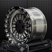 Jantes forgées tout-terrain personnalisées en argent à déport profond Beadlock 6x135 6x139.7 5x135 8x6.5 5x5 de 17, 18, 19, 20 pouces pour Wrangler Prado Raptor