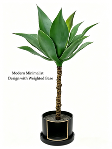 OH ARTS Plante d'Agave Artificielle en <span class=keywords><strong>Pot</strong></span> - Faux Succulent Réaliste pour Décoration Moderne - Végétation Extérieure Résistante aux UV - Product Image 5