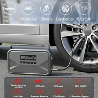 Démarreur de batterie portable 4-en-1 IBD pour camion/moto/voiture, compresseur d'air, gonfleur de pneus, batterie externe 10000mAh, charge rapide, LED