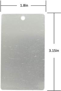 الألومنيوم لوح حديقة من المرمر الأسود شجرة العلامات حديقة ملصق في الهواء الطلق تسمية معدنية ختم الفراغات - Product Image 5