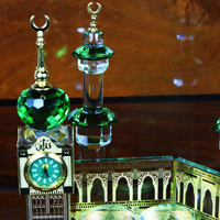Miniature Poli Cristal Kaaba Modèle Pour Cadeau Islamique