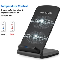 Q740 H8 Station de charge sans fil portable 10W à charge rapide pour téléphone portable, support de bureau pour iPhone 17 16 15 14 PRO 13 12