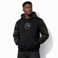 Sweat à capuche pour homme en coton camouflage coupe classique avec grand bonnet, pull polaire d'hiver à motif uni, écologique et à séchage rapide