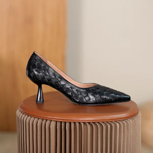 Blesskiss — chaussures en cuir à bout pointu pour femmes, nouveau Style, souliers de <span class=keywords><strong>luxe</strong></span>, en tissage, <span class=keywords><strong>escarpins</strong></span> à talons hauts, tendance - Product Image 1