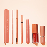 Maquillage personnalisé à haute teneur en pigments Rouge à lèvres miroitant Brillant à lèvres Maquillage brillant Brillant à lèvres Vegan Hydratant Nude Repulpant Liquide Lipgloss Set