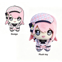 Porte-clés en peluche personnalisés sur mesure de 10 cm et 20 cm, modèle Nunu Body, personnage d'anime, avec impression et broderie, faible MOQ