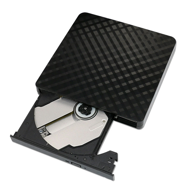 USB 3.0 Slim External CD DVD RW Optical Drive Burner Reader Player Data Transfer Recorder TF SD Optical Drive for Laptop PC