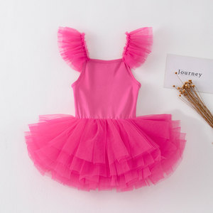 <span class=keywords><strong>Ropa</strong></span> de actuación para <span class=keywords><strong>niñas</strong></span>, vestido de malla de viento para escuchar, falda de <span class=keywords><strong>Ballet</strong></span> para práctica de gimnasia, <span class=keywords><strong>ropa</strong></span> de baile para niños - Product Image 2