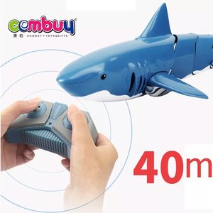 <span class=keywords><strong>Juguete</strong></span> de Tiburón a Control Remoto, Barco de Pesca Robótico Dorado - Product Image 5