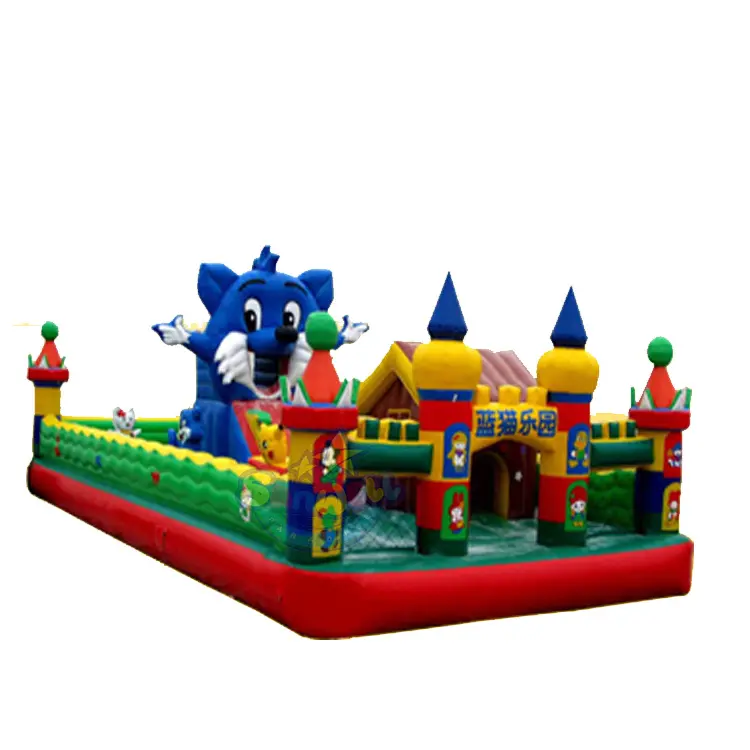 Trẻ Em Giá Rẻ Inflatable Công Viên Giải Trí Thiết Bị, Inflatable Cat Paradise, Inflatable Funcity Để Bán