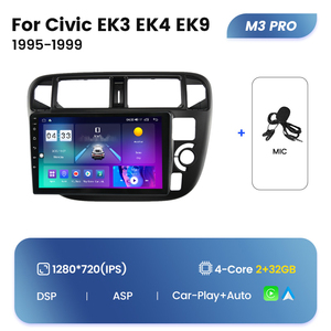 Mekede M6 Pro ระบบเสียงมัลติมีเดียในรถยนต์ระบบแอนดรอยด์จอแสดงผล DVD สำหรับฮอนด้าซีวิค EK3 EK4 <span class=keywords><strong>EK9</strong></span> 1995 1999 RHD - Product Image 3