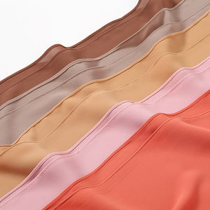 新款上市平纹麦地那真丝披肩飘逸厚雪纺时尚围巾头巾伊斯兰女性抗皱头饰 - Product Image 2