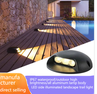 Lampes de sol LED extérieures étanches IP65 3W, lampes de chemin, éclairage de surface et encastré, alimentation CC pour application de jardin