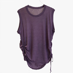 Débardeur de sport sans manches pour femme, style estival fin, ample, cache-graisse, pour la course, l'entraînement, le yoga, séchage rapide - Product Image 2