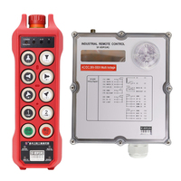 Télécommande industrielle sans fil SF-8DP(UK) rouge à 8 touches, double vitesse, contrôle de précision, avec verrouillage de sécurité pour pont roulant
