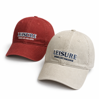 Casquette de baseball personnalisée avec logo brodé noir effet vieilli, six panneaux, style Dad Hat, streetwear, visière incurvée, en sergé de coton, vente en gros OEM