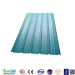 Panneau de clôture en acier ondulé bleu pour barrière routière temporaire - Product Image 3