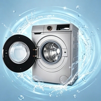 New 12kg 15kg Fully Automatic Front Load Washer Dryer Combo Inverter Motor Electric Energy-Saving LED Touch Control Home Hotel