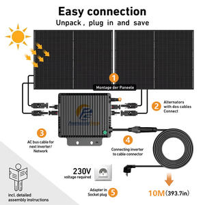 Vente chaude Balcon Système <span class=keywords><strong>Solaire</strong></span> avec 800W <span class=keywords><strong>Micro</strong></span> <span class=keywords><strong>Onduleur</strong></span> <span class=keywords><strong>Solaire</strong></span> Maison <span class=keywords><strong>Kit</strong></span> Complet EU US Stock balkonkraftwerk - Product Image 5