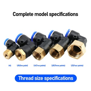 Conector Neumático de Empuje Rápido Serie SPLF de Hofujng, Tipo L, 90 Grados, Rosca Hembra, Codo de Plástico para Manguera de Aire - Product Image 3