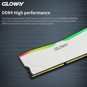 Gloway Ram RGB 16GB (8 gx2) kit <span class=keywords><strong>DDR4</strong></span> 3200 (PC4-25600) memoria Desktop 16GB Ram <span class=keywords><strong>LED</strong></span> 3200mhz per computer da gioco per pc - Product Image 2