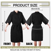 Robe de Salon de Coiffure Antistatique en Polyester Imperméable Personnalisée avec LOGO pour Salons de Beauté et Barbiers – Kimono de Coiffure pour Clients