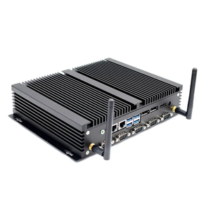 Mini PC de escritorio Industrial sin ventilador <span class=keywords><strong>ITX</strong></span> Core I5 8250U I7 8550U <span class=keywords><strong>DDR4</strong></span> compatible con tres pantallas puerto de impresión LPT colgante de pared AU US - Product Image 2