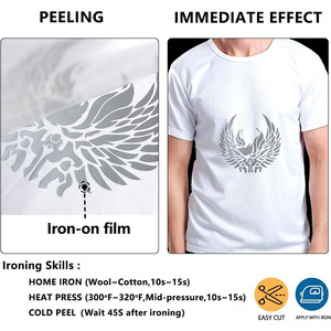 DiyLobby เกาหลีสะท้อนความร้อนไวนิลสะท้อนแสงสีรุ้ง HTV ม้วนไวนิลรีดบนไวนิลสำหรับเสื้อยืด <span class=keywords><strong>cricut</strong></span> ออกแบบ DIY - Product Image 6