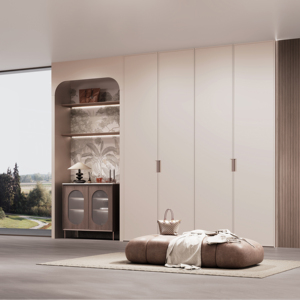 Armario de madera de diseño moderno personalizado, armario de almacenamiento de ropa para el hogar, dormitorio, apartamento o uso en Hotel