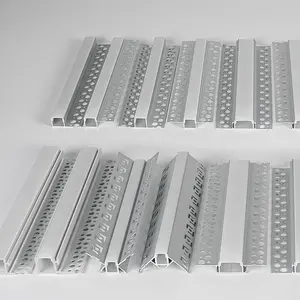 Plester Led aluminium, LED profil aluminium Drywall, Strip lampu Led, Diffuser saluran profil aluminium gipsum