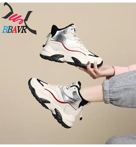 Chaussures décontractées pour femmes à plateforme, en velours, à tige haute, toutes saisons, pour l'hiver - Product Image 4