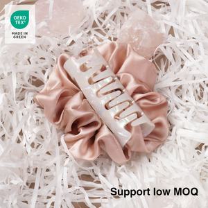 Beste Aangepaste 100% Moerbei Zijde <span class=keywords><strong>Scrunchies</strong></span> Maat En Kleur Voor Vrouwen - Product Image 1